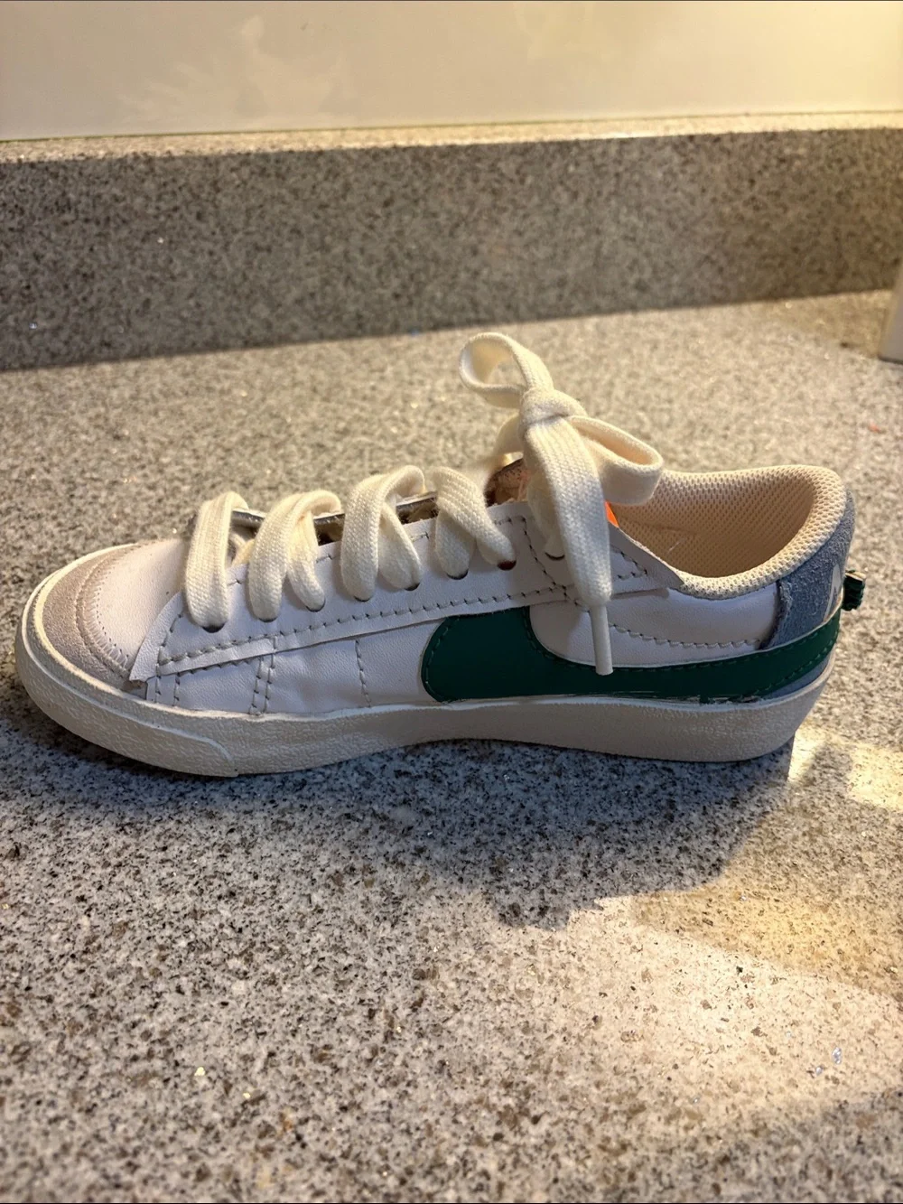 Women's Nike White Sneakers with multi color accents